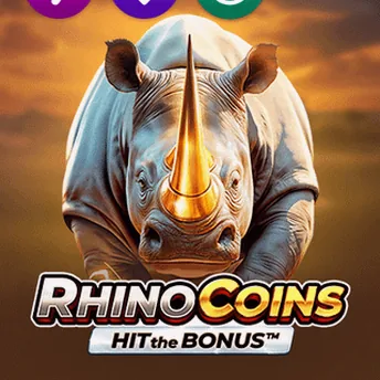 Machine à sous Rhino Coins Hit the Bonus de Playson chez Zeppelin